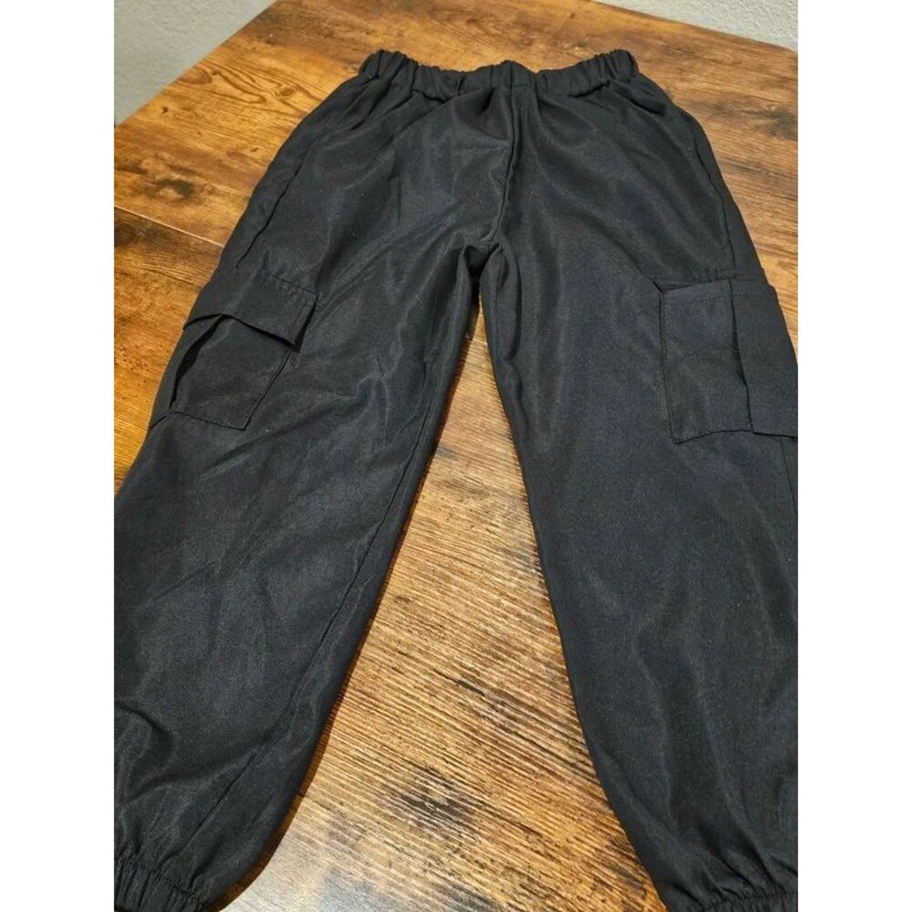 Girl's Black Cargo Pants